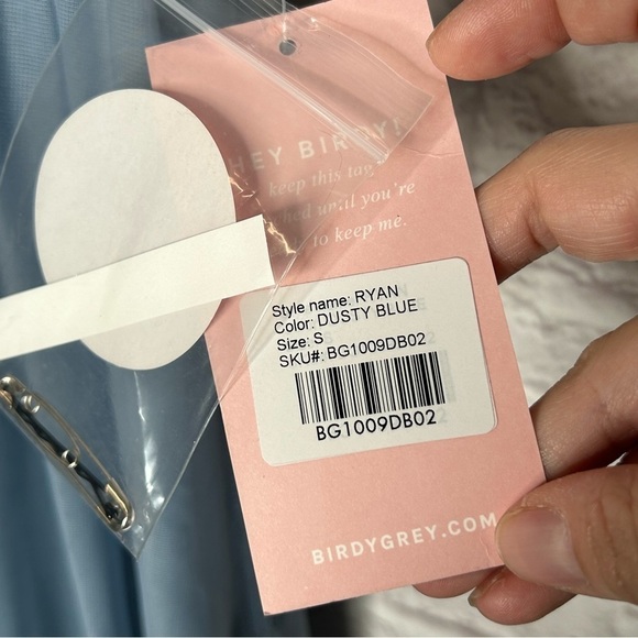 NWT Birdy Grey Blue Tulle Ryan Maxi Dress - Picture 11 of 15